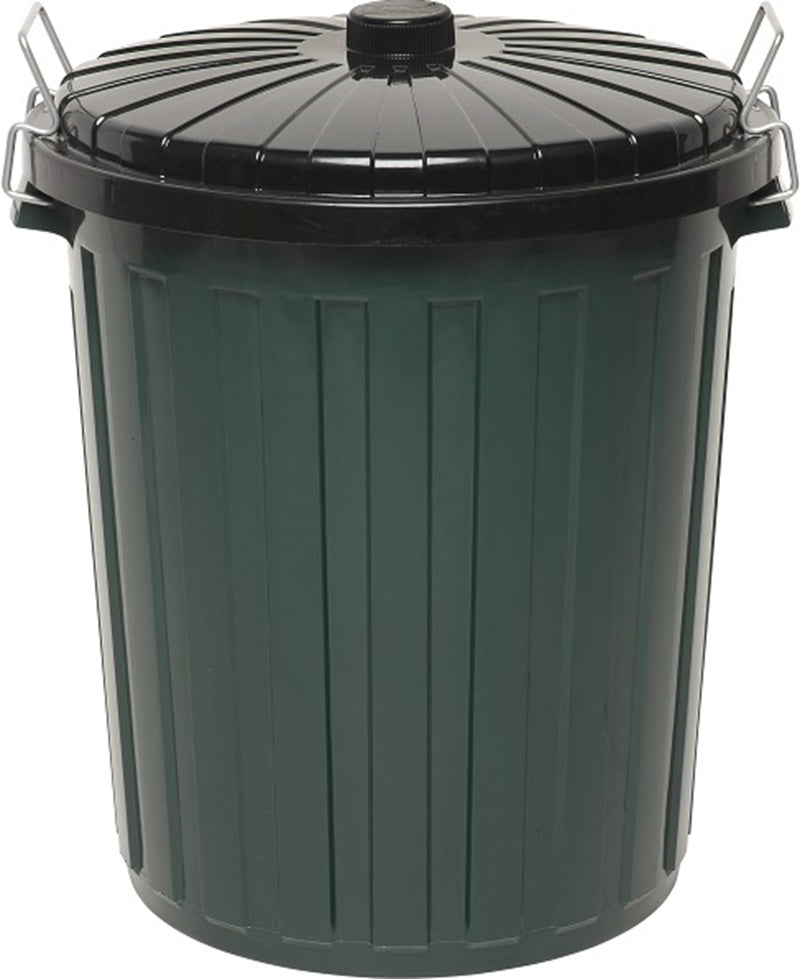 Edco Plastic Garbage Bin with Lid 55L - Green