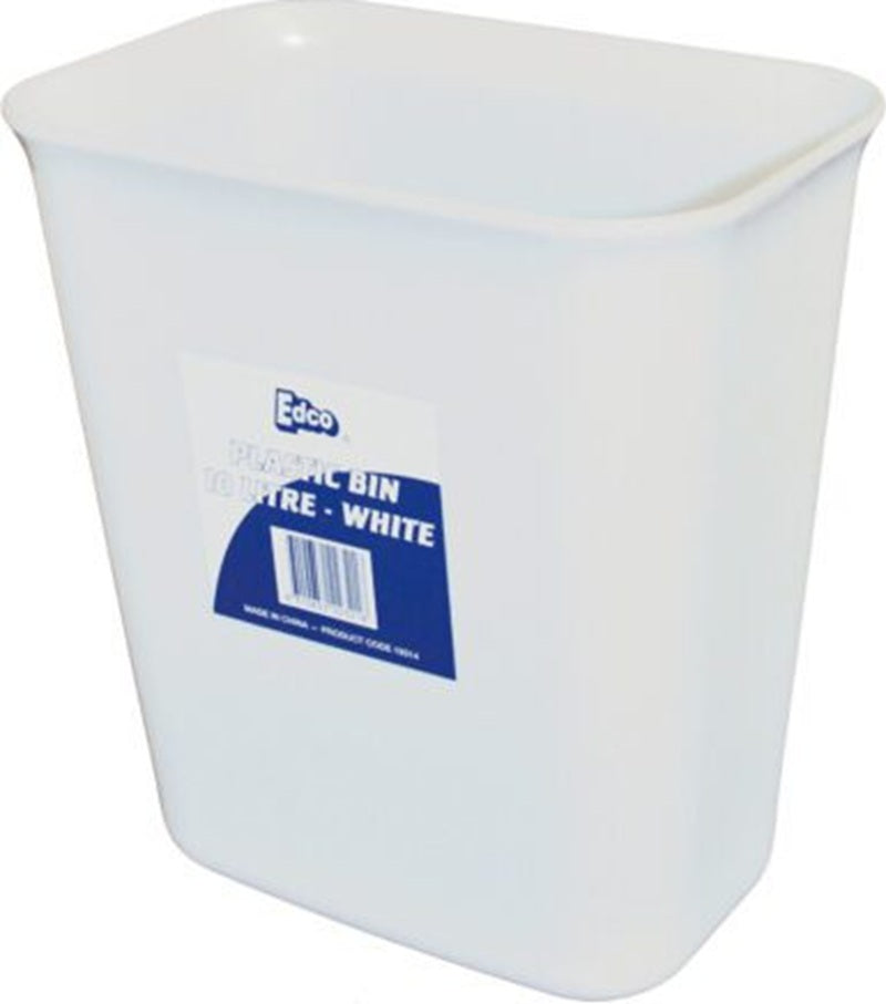 Edco Plastic Bin 10L - White