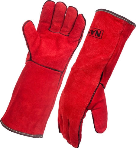 Welding Gloves Namib Split Leather Red