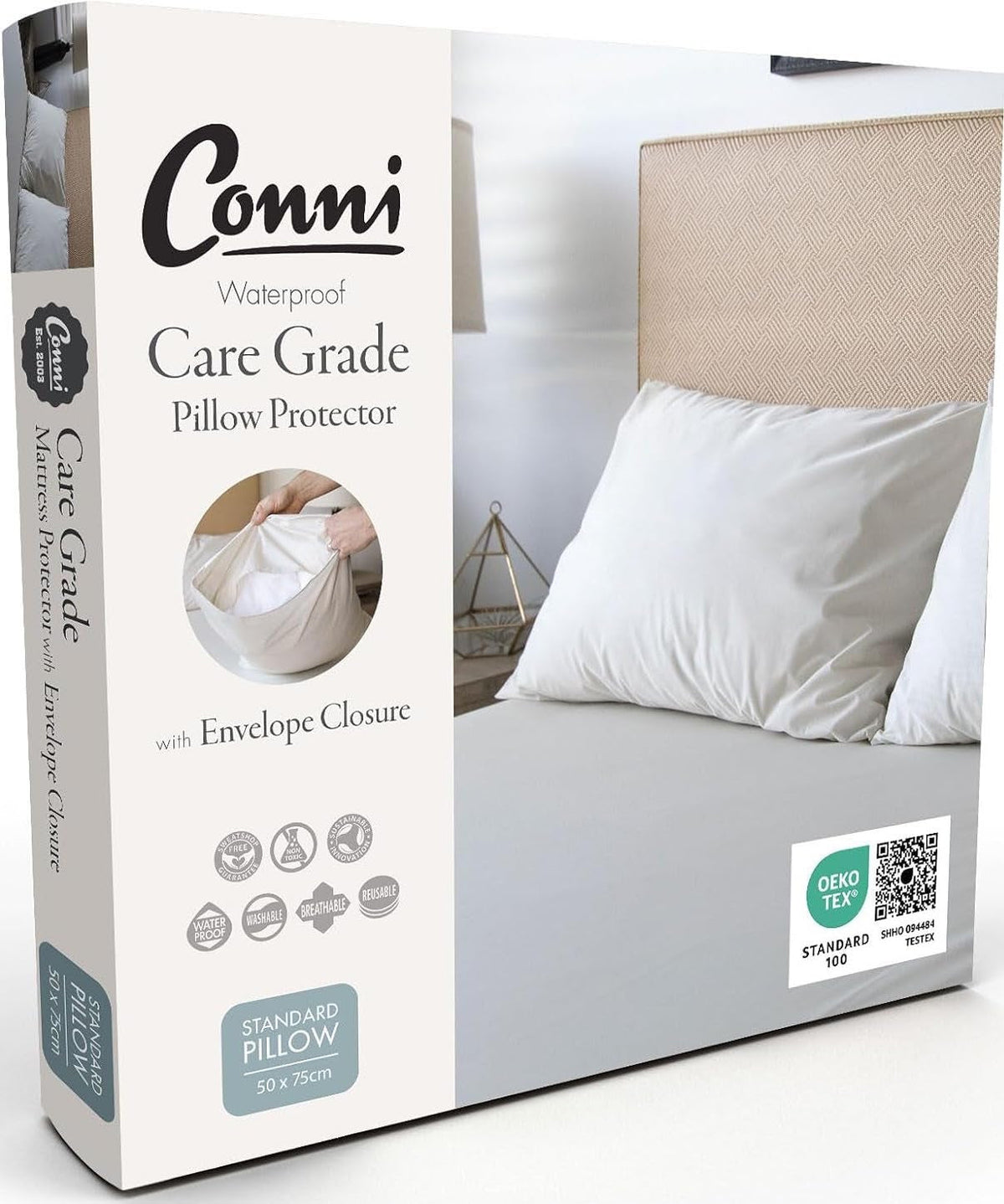 Conni Waterproof Pillow Protector 50x75c