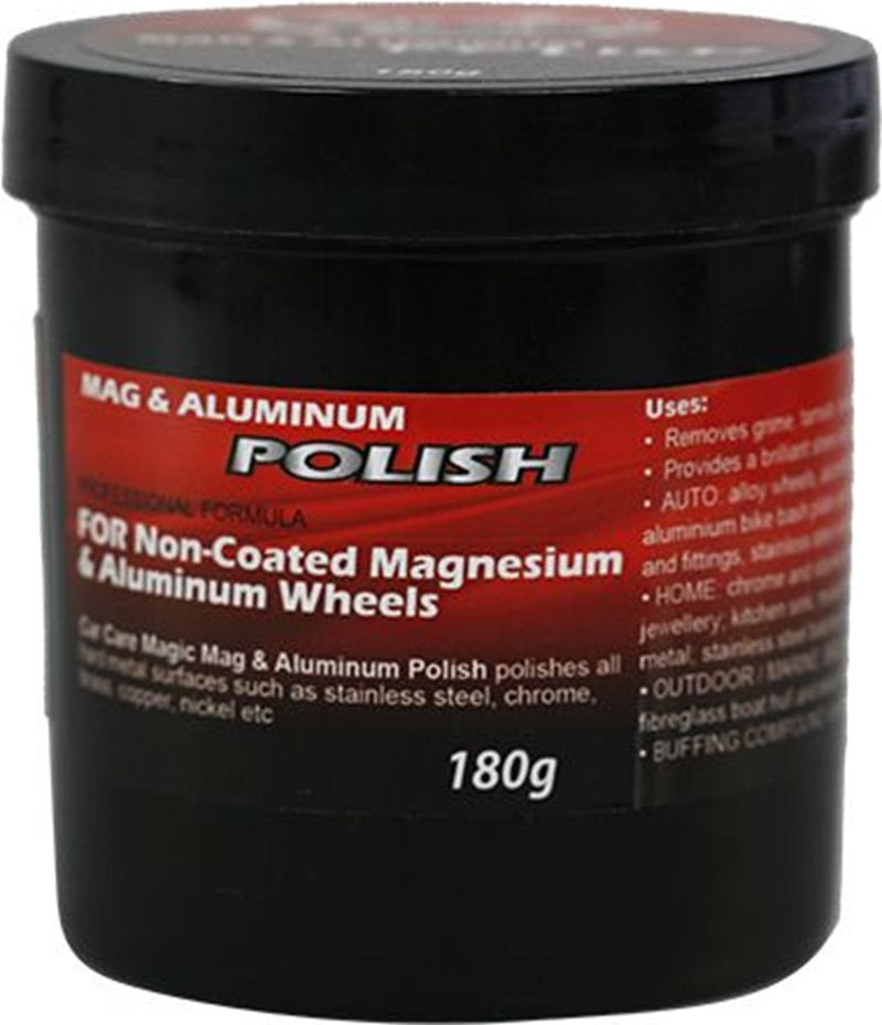 Car Care Magic Mag & Aluminium Polish 180g (For Non-Coated Magnesium & Aluminium Wheels)