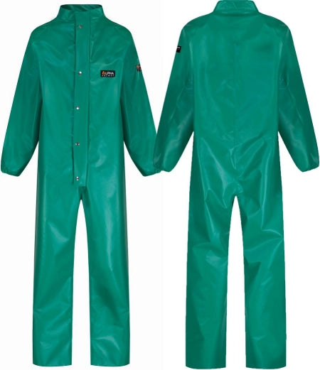 Chemmaster Green PVC Coverall with Collar - XLarge