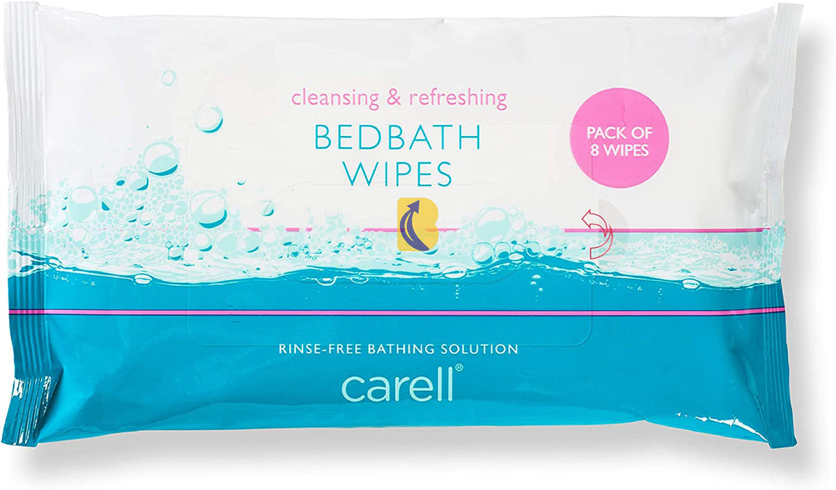 8/Pack Carell Cleansing & Refreshing Bed Bath Wipe
