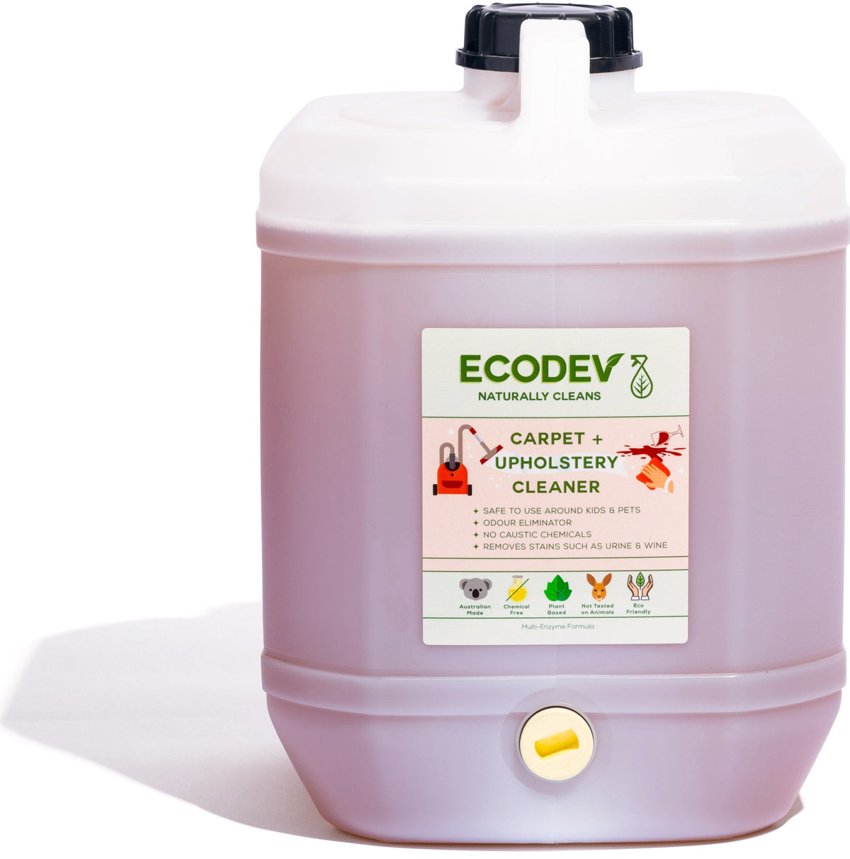 Ecodev Carpet & Upholstery Cleaner 10L Australian Made Eco-friendly
