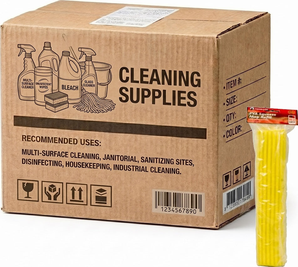 Carton of 48 Redback PVA Squeeze Mop Refil