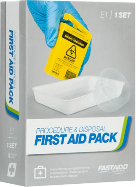 FastAid E1 Procedure and Disposal First Aid Pack