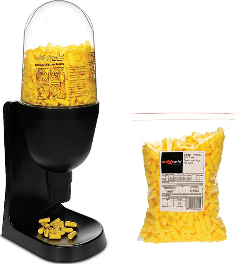 MaxiPlug Dispenser (HED653) with Disposable Earplugs(HEU649)