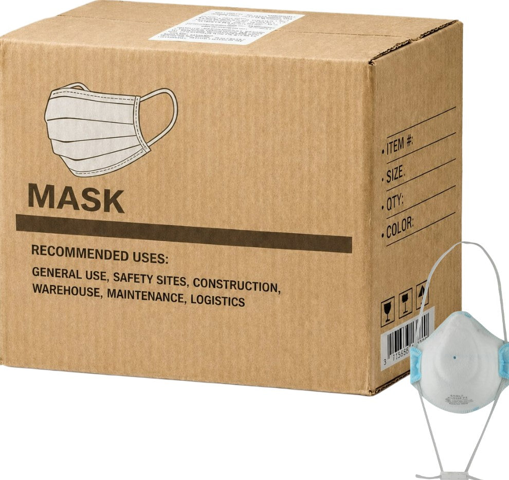 Carton of 240 packs P2 Surgical Respirator Level 3