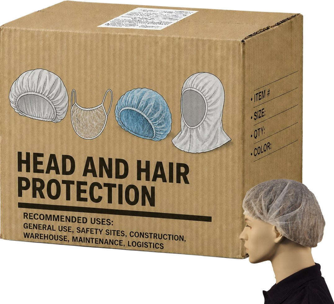 Carton of 1000 Units White Crimped Beret 21"