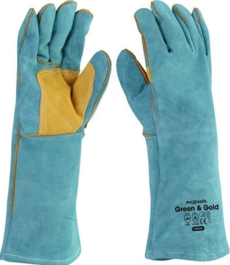 Maxisafe Green & Gold Welders Gauntlet