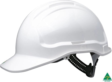 Maxisafe Tuffgard Non-Vented Hard Hat with Sliplock Harness