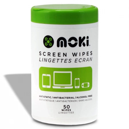 Moki Screen Wipes Tub of 50 Cleaning Wipes