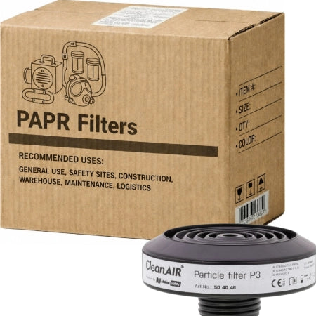 Carton of 6 P3 Respiratory Filter Replacement with DIN Thread RD40x1/7