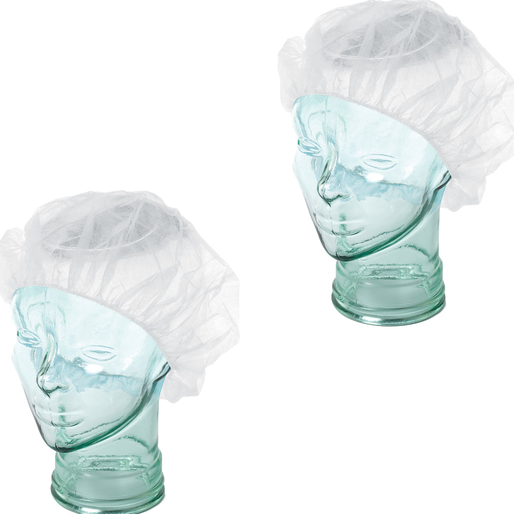 Pack of 100 Ultra Health Crimped Polypropylene Cap 24 Inch - White