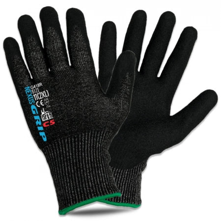 YSF Nexus GRIP Cut Resistant C5 Cut 5/C Nitrile Sandy Finish Glove