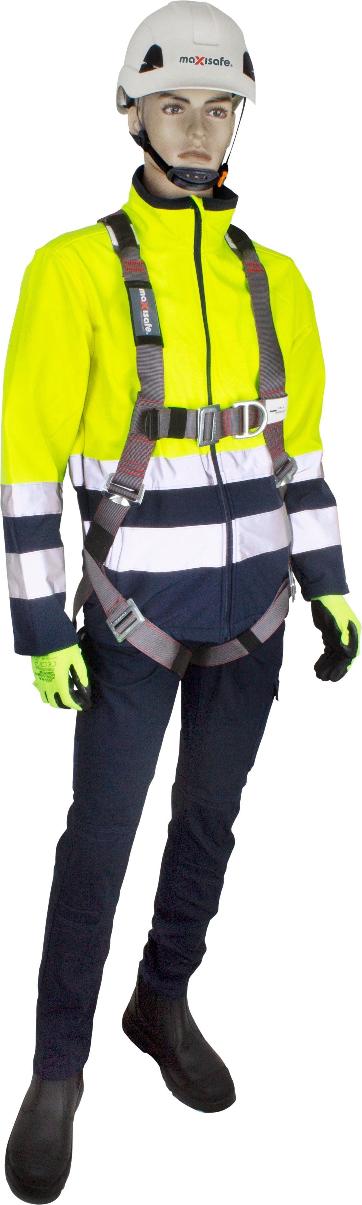 Maxisafe Confined Space Full Body Harness with Front & Rear Steel Plated Fall Arrest D Ring