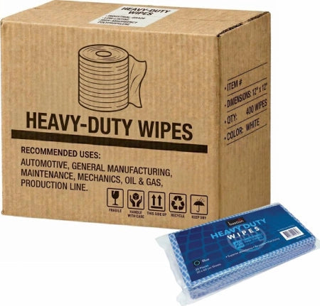 Carton of 10 Packs Bastion Heavy Duty Blue Wipes 20 Sheets 30x60c