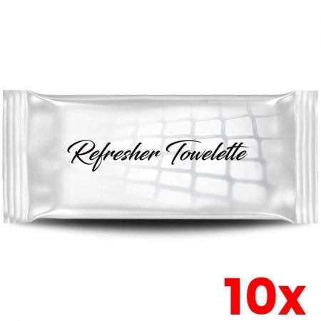 10 X 100pcs Refreshing Cleaning Towelettes / Non-Alcohol / Individually Wrapped