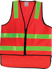 Carton of 50 Maxisafe Safety Vest Vic Roads Style High Visibility