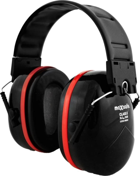 Carton of 10 Packs Maxisafe Red Headband Earmuff 32dB Class 5
