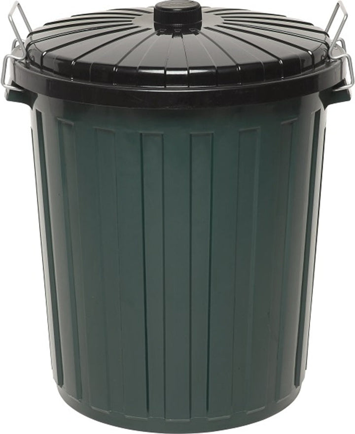 Edco Plastic Garbage Bin with Lid 55L - Green