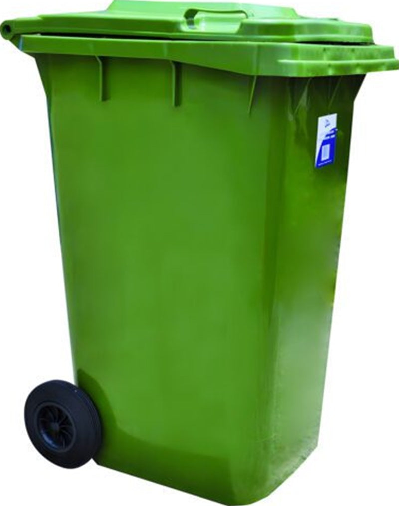 Edco Heavy Duty Bin with Wheels 240L - Green