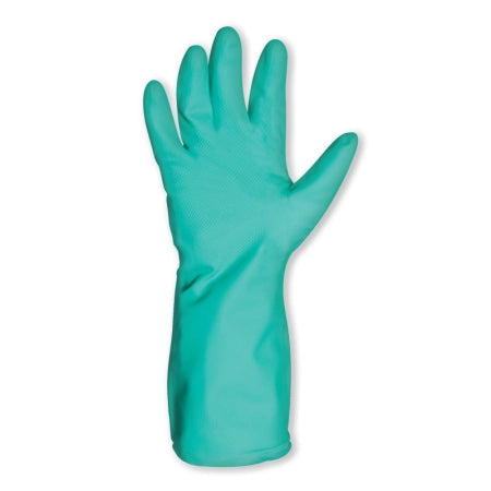 Carton of 144 Pairs Green Nitrile 330 Gloves Solvent Resistant Flocklined