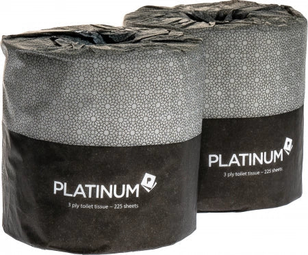 Carton of 48 Platinum 2 Ply Toilet Paper Roll Individually Wrapped - 400 Sheets/Roll (Standard Option)