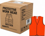 Carton of 100 pcs Maxisafe Hi-Vis Day Vest Orange Class D Day Visibility - 2