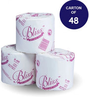 Carton of 48 Finesse Bliss Individual Wrap 2 Ply - 400 Sheets/Rolls (Standard Option)