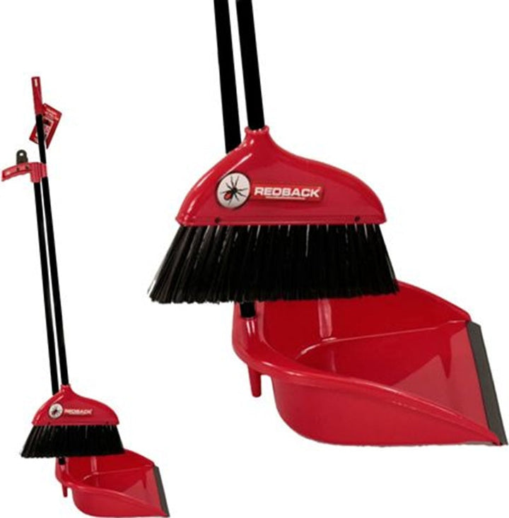 Redback Upright Dust Pan Set 78cm Long Handle