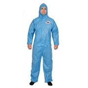 Hi Calibre Blue Disposable Fire Guard SMS Fire Retardant Coveralls Type 5 &amp; 6