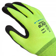 Stealth Razor 5 Blaze Hi Viz Nitrile Palm Gloves