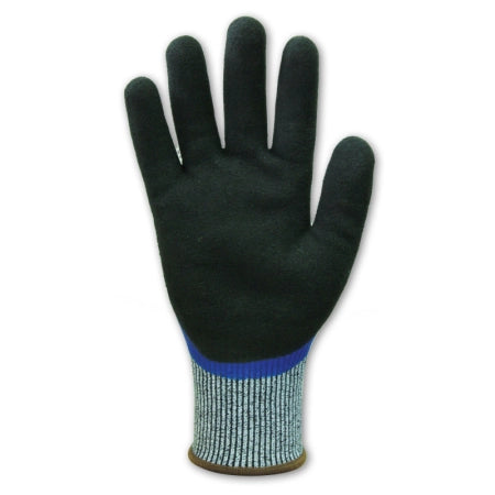 Carton of 120 Pairs Arezzo Cut 5 Grey HPPE Gloves Blue Full Nitrile and Sandy Foam Nitrile Coated Size 8