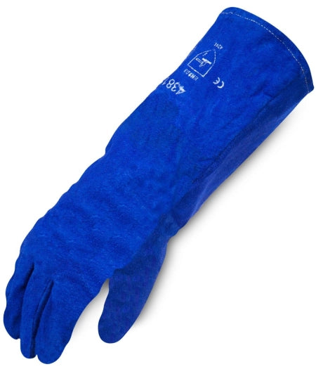 SD Blue Welding Gloves Leather Kevlar Sewn Size 10