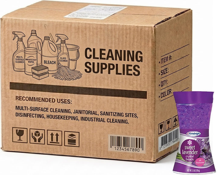 Carton of 24 HomeBright Crystal Bead Air Freshener 150g Lavender Chamomile