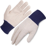 Ultra Health Cotton Drill Knitted Cuff Gloves ~ Men