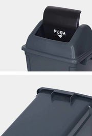 25L Cleanlink Rubbish Bin with Bullet Lid - Grey - 34L x 28W x 44H (cm)