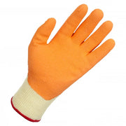 CATGRIP Orange Knitted Polycotton Shell Latex Coated Palm Grip Glove