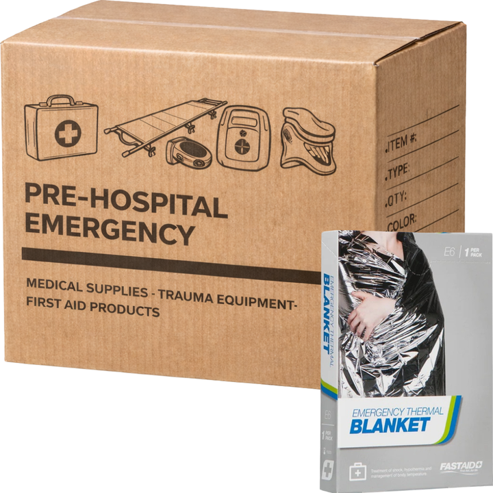 Carton of 10 FastAid E6 Emergency Thermal Blanket