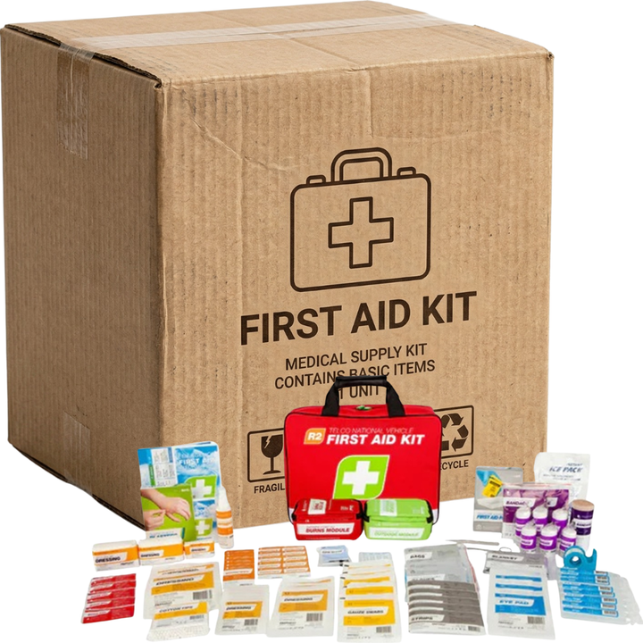 Carton of 3 FastAid R2 Telco National Vehicle(TM) Soft Pack First Aid Kit