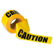 SD Barrier Tape Caution Yellow 100mm