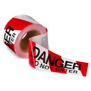 SD Barrier Tape Danger Do Not Enter Red & White 100mm