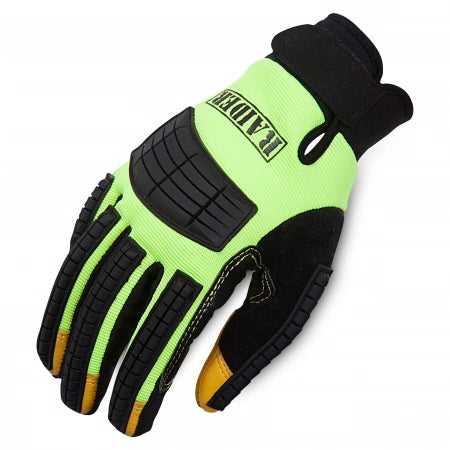 Carton of 60 Stealth Raider Hi-Viz Impact Mechanics Gloves - Medium