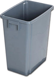 60L Compass Waste/Recycling Bin - Grey - 32W x 45.5L x 58.5H (cm) - Lid and Castors Sold Separately