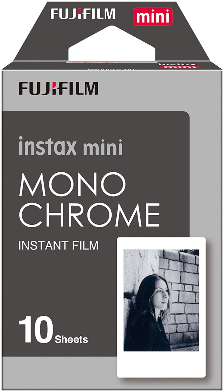 Pack of 10 Fujifilm instax mini Monochrome Film - Compatible with Fujifilm INSTAX Mini Camera