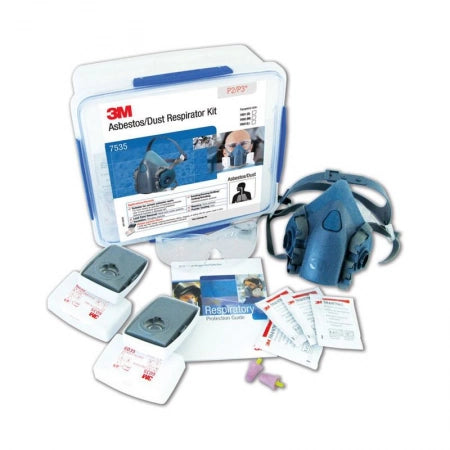 3M Asbestos/Dust Half Face Respirator Kit Medical &amp; Construction, Large/Medium