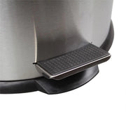 30L Compass Rubbish Bin with Pedal - Round -  Stainless Steel - 295 Dia x 650 H mm