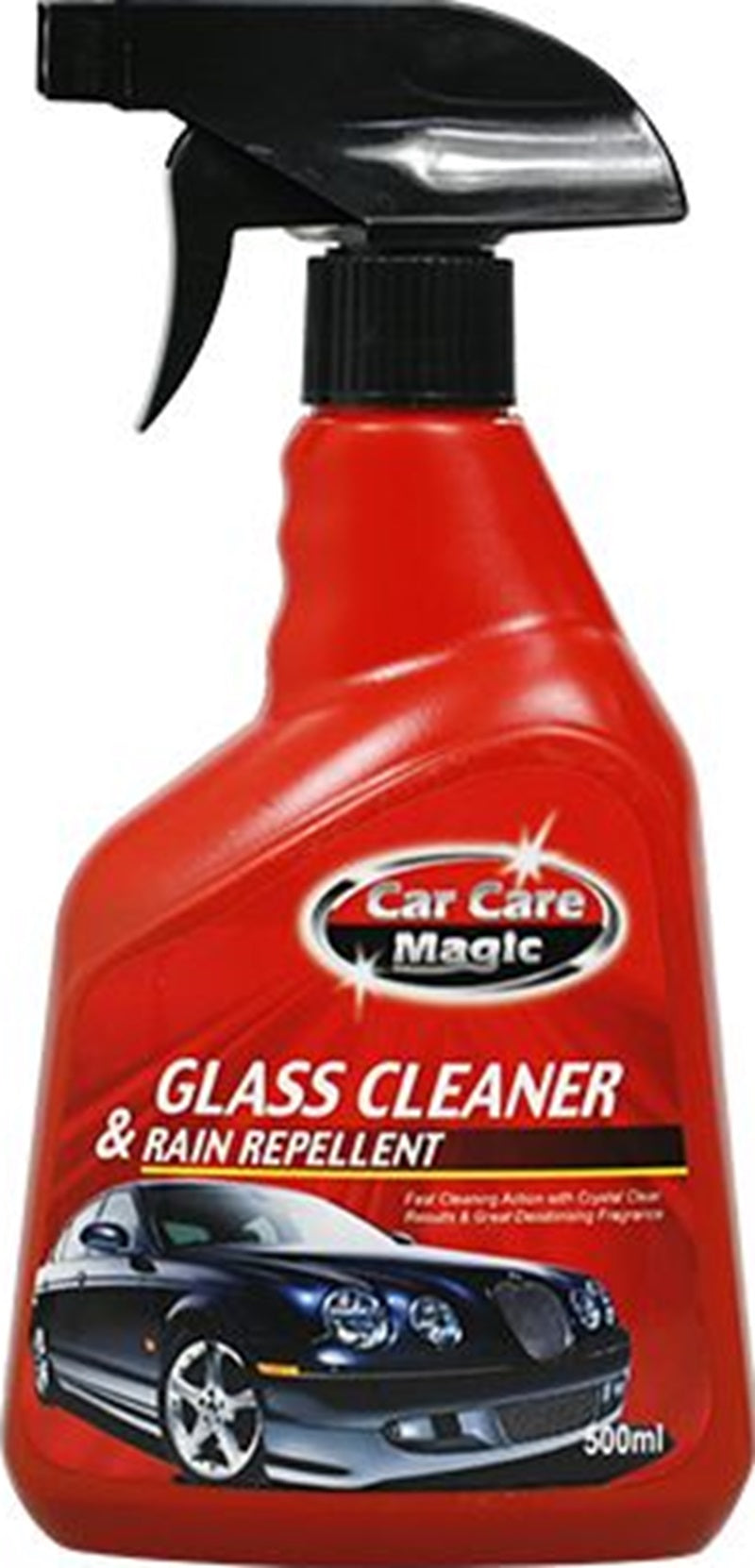 Car Care Magic Glass Cleaner & Rain Repellent 500ml (PE Bottle Spray)