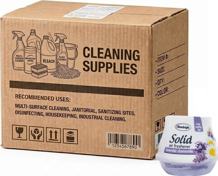 Carton of 24 Homebright Gel Solid Air Freshener 200g Lavender Chamomile